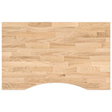 Vidaxl bureaublad rechthoekig 80x60x2,5 cm onbehandeld eikenhout