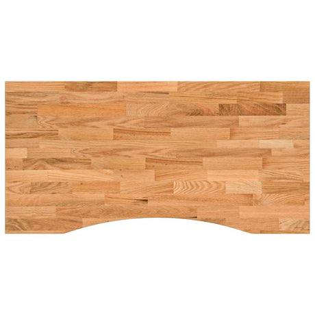 Vidaxl bureaublad rechthoekig 100x60x2,5 cm eikenhout lichtbruin