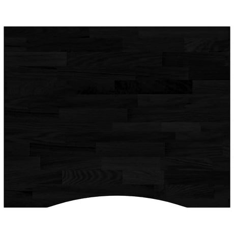 Vidaxl bureaublad rechthoekig 100x80x2,5 cm eikenhout donkerbruin