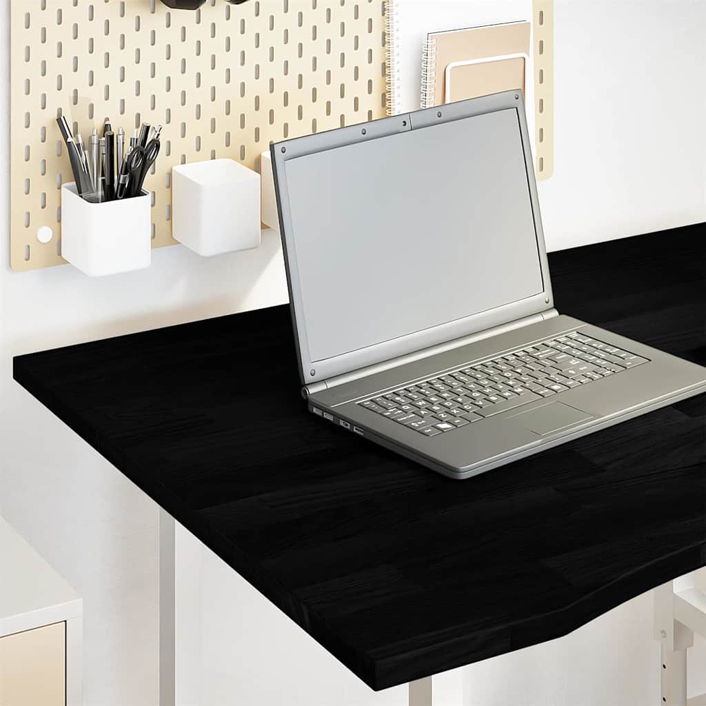 Vidaxl bureaublad rechthoekig 100x80x2,5 cm eikenhout donkerbruin