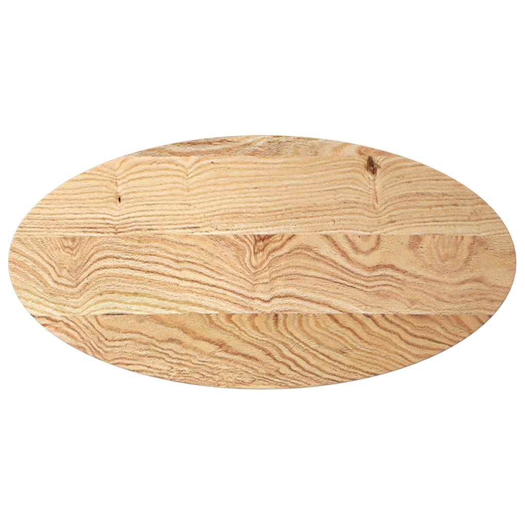 Vidaxl tafelblad 100x50x2 cm ovaal massief eikenhout