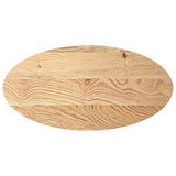 Vidaxl tafelblad 100x50x2 cm ovaal massief eikenhout