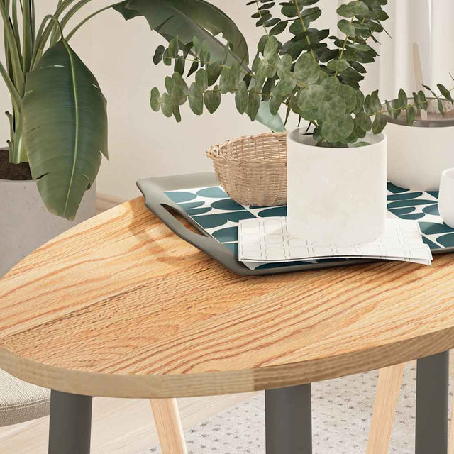 Vidaxl tafelblad 100x50x2 cm ovaal massief eikenhout