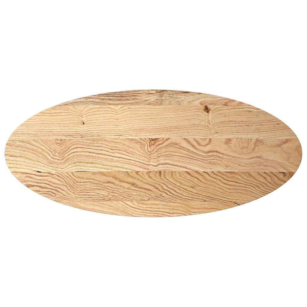 Vidaxl tafelblad 140x60x4 cm ovaal massief eikenhout