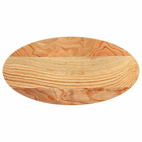 Vidaxl tafelblad 80x40x4 cm ovaal massief eikenhout lichtbruin