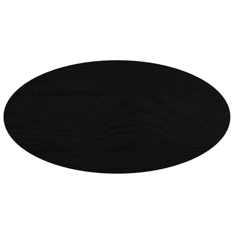 Vidaxl tafelblad 80x40x2 cm ovaal massief eikenhout donkerbruin