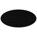 Vidaxl tafelblad 100x50x2 cm ovaal massief eikenhout donkerbruin