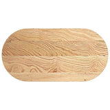 Vidaxl tafelblad 100x50x2 cm ovaal massief eikenhout