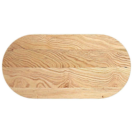 Vidaxl tafelblad 100x50x2 cm ovaal massief eikenhout
