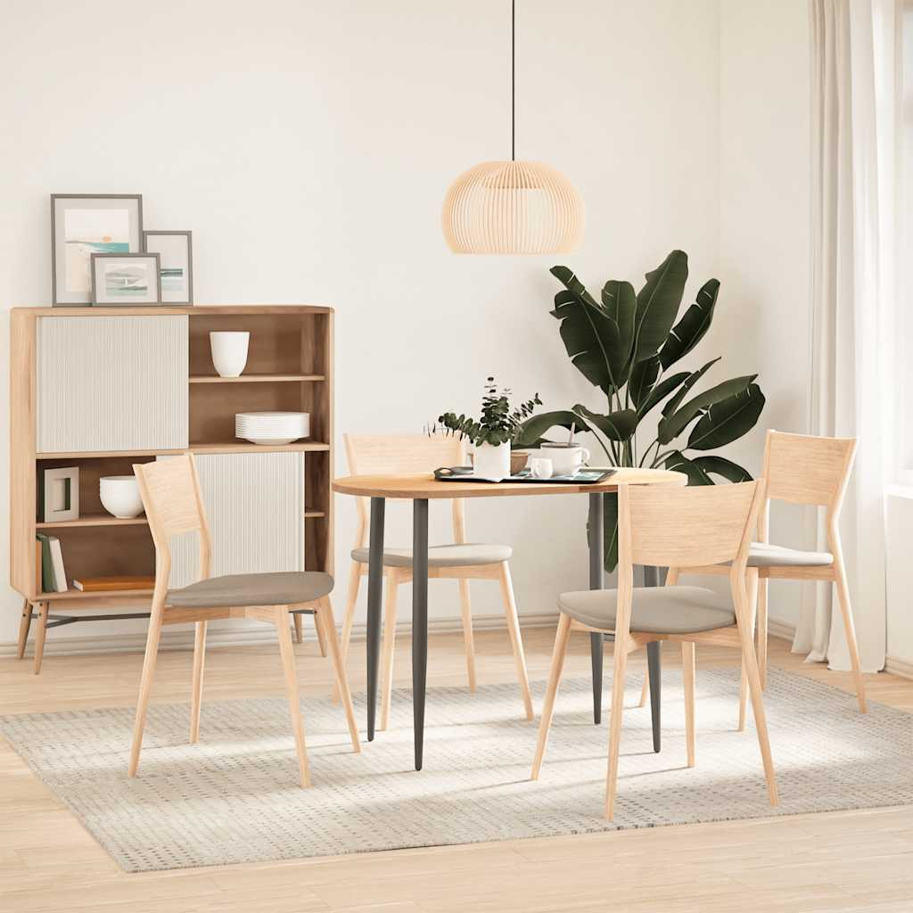 Vidaxl tafelblad 100x50x2 cm ovaal massief eikenhout