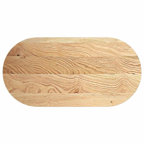 Vidaxl tafelblad 120x60x2 cm ovaal massief eikenhout