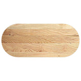 Vidaxl tafelblad 140x60x4 cm ovaal massief eikenhout