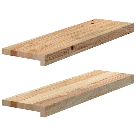 Parapety Vidaxx 2 szt. Nieobrobione, 70x20x2 cm z litego dębu
