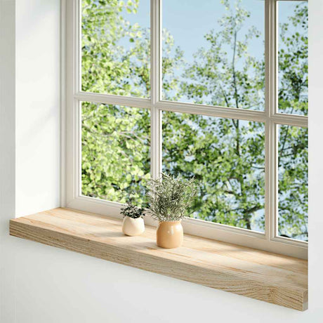 Parapety Vidaxx 2 szt. Nieobrobione, 70x20x2 cm z litego dębu