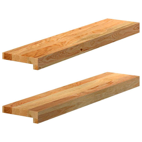 Parapety Vidaxx 2 szt. 70x15x2 cm lity dąb jasny brąz