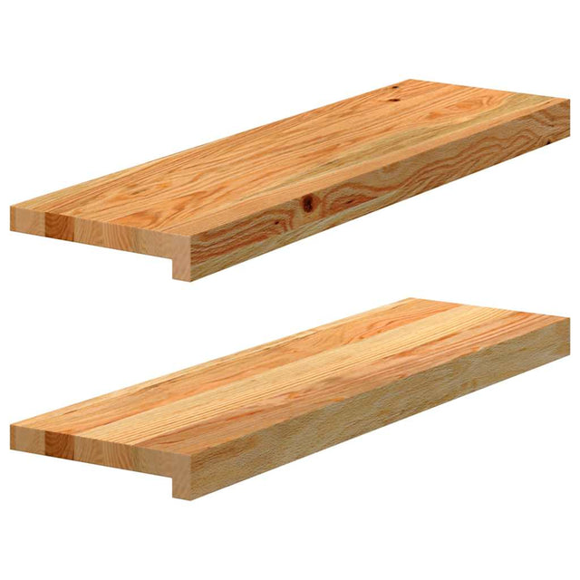 Parapety Vidaxx 2 szt. 70x20x2 cm lity dąb jasny brąz