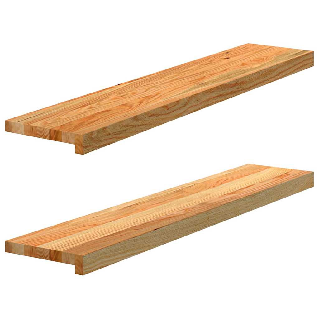 Parapety Vidaxx 2 szt. 100x20x2 cm lity dąb jasny brąz