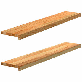 Parapety Vidaxx 2 szt. 110x20x2 cm lity dąb jasnobrązowy