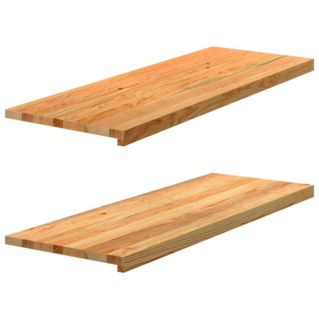 Parapety Vidaxx 2 szt. 110x40x2 cm lity dąb jasnobrązowy
