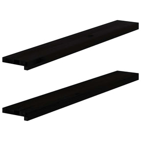Parapety Vidaxx 2 szt. 110x15x2 cm lity dąb ciemny brąz