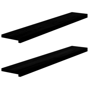 Parapety Vidaxx 2 szt. 120x20x2 cm lity dąb ciemny brąz