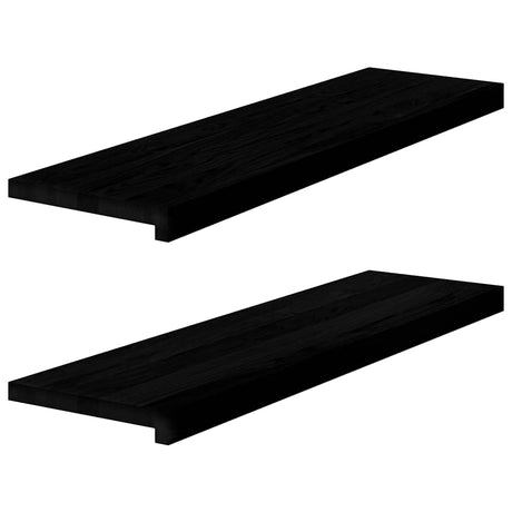 Parapety Vidaxx 2 szt. 90x25x2 cm lity dąb ciemny brąz