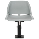 Vidaxl 4-delige bootstoelenset inklapbaar 48x51x41 cm grijs