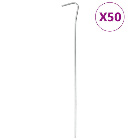 Szpilki do namiotu Vidaxl 50 szt. ø3 mm 23 cm, stal ocynkowana
