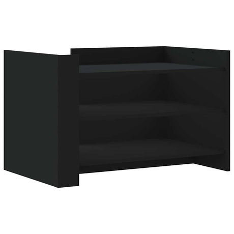Vidaxl salontafel 80x50x50 cm bewerkt hout zwart