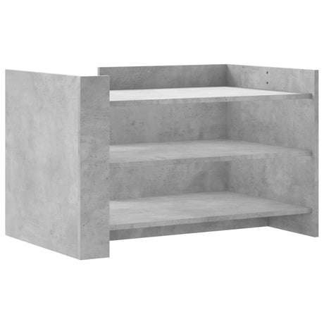 Vidaxl salontafel 80x50x50 cm bewerkt hout betongrijs