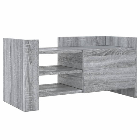 Vidaxl tv-meubel 80x35x40 cm bewerkt hout grijs sonoma eikenkleurig