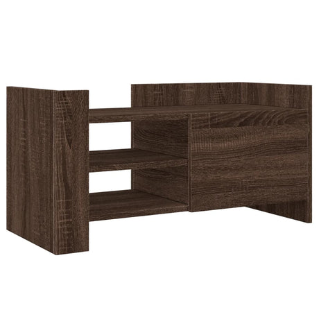 Vidaxl tv-meubel 80x35x40 cm bewerkt hout bruin eikenkleurig