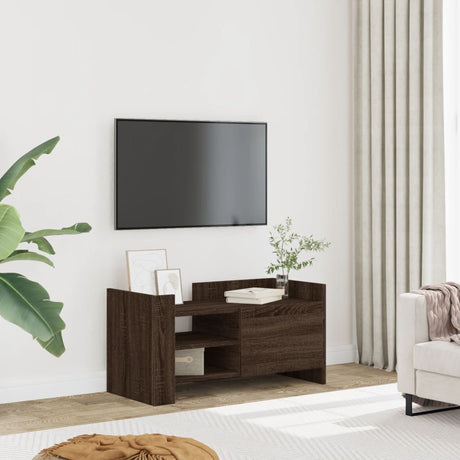 Vidaxl tv-meubel 80x35x40 cm bewerkt hout bruin eikenkleurig