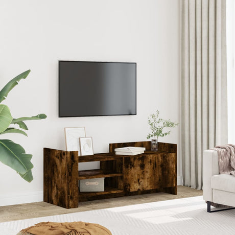 Vidaxl tv-meubel 100x35x40 cm bewerkt hout gerookt eikenkleurig