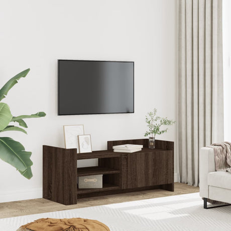 Vidaxl tv-meubel 100x35x40 cm bewerkt hout bruin eikenkleur