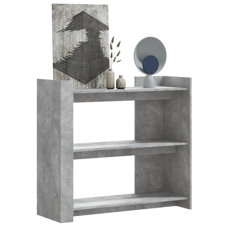 Vidaxl wandtafel 100x35x90 cm bewerkt hout betongrijs