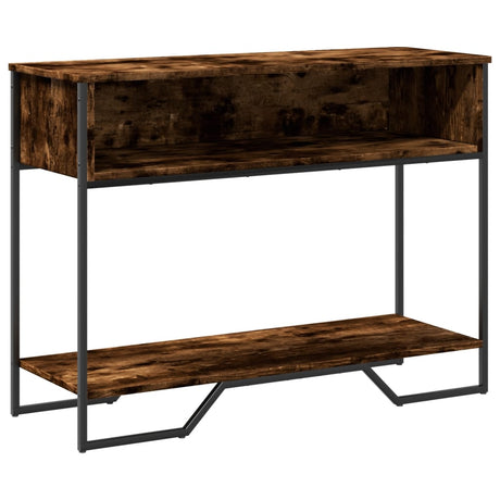 Vidaxl wandtafel 100x35x74,5 cm bewerkt hout gerookt eikenkleurig