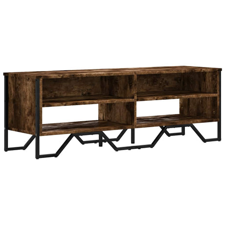 Vidaxl tv-meubel 122x34x41 cm bewerkt hout gerookt eikenkleurig