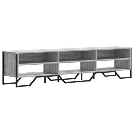 Vidaxl tv-meubel 180x34x41 cm bewerkt hout grijs sonoma eikenkleurig