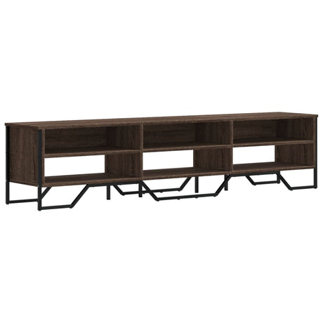 Vidaxl tv-meubel 180x34x41 cm bewerkt hout bruin eikenkleurig