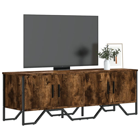 Vidaxl tv-meubel 122x34x41 cm bewerkt hout gerookt eikenkleurig