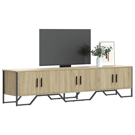 Vidaxl tv-meubel 180x34x41 cm bewerkt hout sonoma eikenkleurig