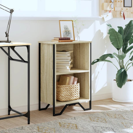 Vidaxl boekenkast 50x31x74,5 cm bewerkt hout sonoma eikenkleurig