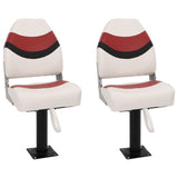 Vidaxl bootstoelen 2 st met poot 360° draaibaar
