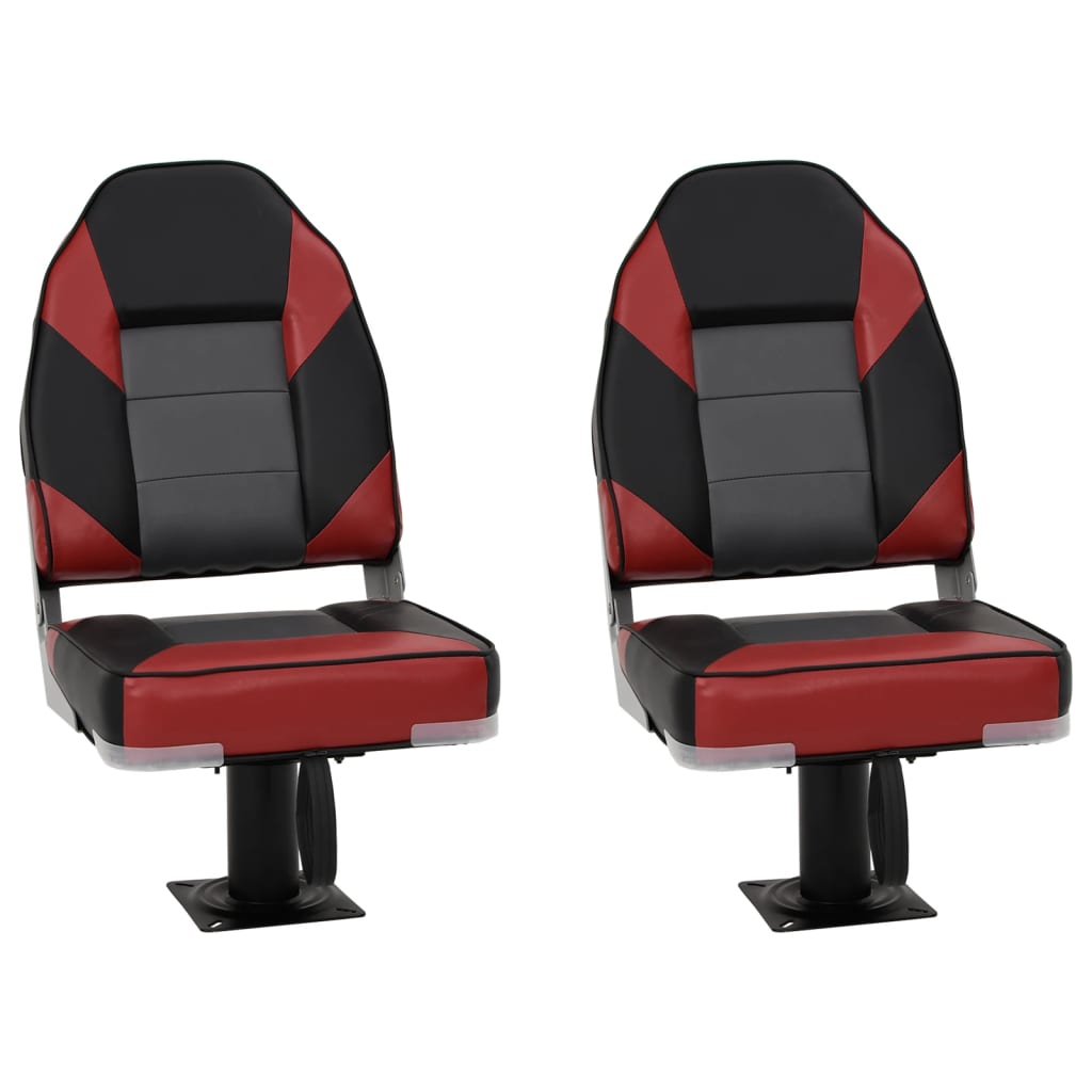 Vidaxl bootstoelen 2 st met poot 360° draaibaar