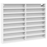 Vidaxl vitrinekast 100x8,5x75 cm bewerkt hout wit