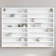 Vidaxl vitrinekast 100x8,5x75 cm bewerkt hout wit