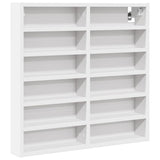 Vidaxl vitrinekast 60x8,5x58 cm bewerkt hout wit