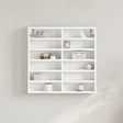 Vidaxl vitrinekast 60x8,5x58 cm bewerkt hout wit