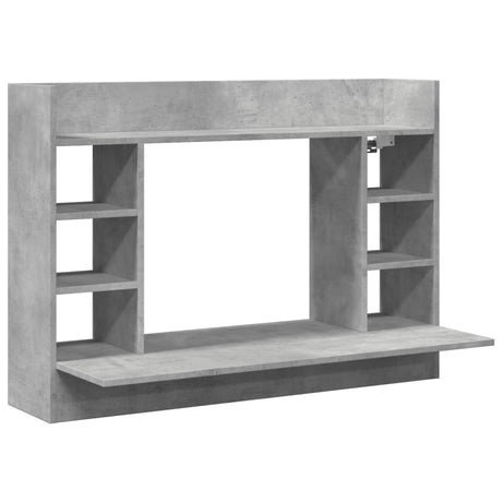 Vidaxl wandbureau 105x48x75 cm bewerkt hout betongrijs